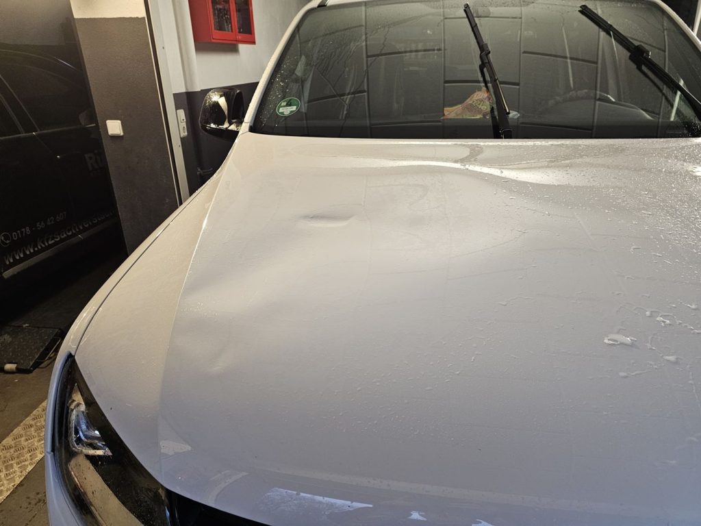 Wildunfall: Delle in der Motorhaube nach Zusammenstoß mit einem Tier